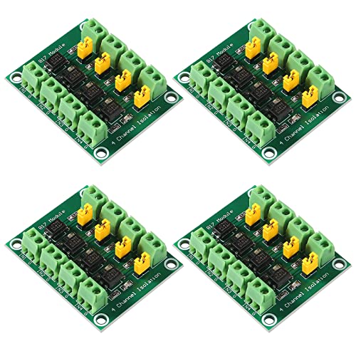 DIITAO PC817 4-канален Optocoupler изолација на табла на напон конвертор Адаптер модул 3.6-30V возач Фотоелектричен изолиран модул