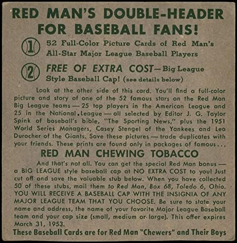 1952 Црвен човек 13 Ал Georgeорџ Кел Детроит Тигерс добри тигри