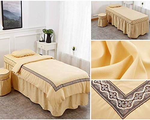 Cockуан, памук за убавина, памук за убавина од 4 парчиња, комплети за масажа за масажа, поставувани плочи за постелнина, кои се отпорни