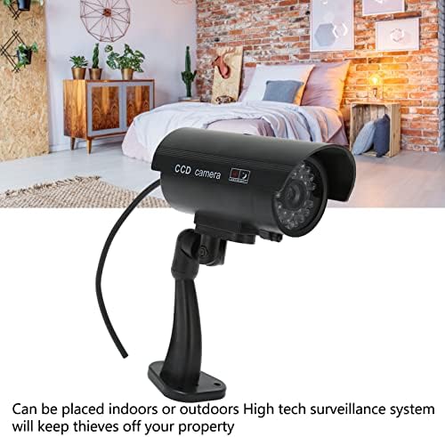 Безбедносна камера, глупава безбедносна камера идентична по изгледот со реално црвено светло, светло за безбедност на отворено за дома или