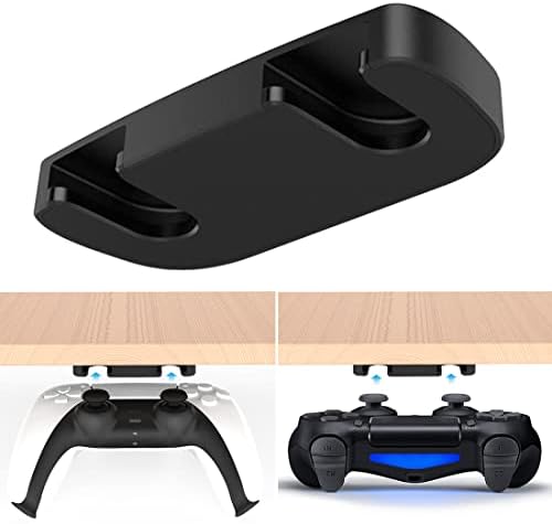 Zorbes® под држач за биро за PS5, PS4 контролор на табелата се залага за држач за PlayStation 5 за PlayStation 4 под бирото за монтирање компатибилен