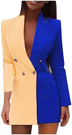 Елегантна канцеларија Нова години кардиган жени долги долги ракави удобност џеб истегнување на јакна во боја