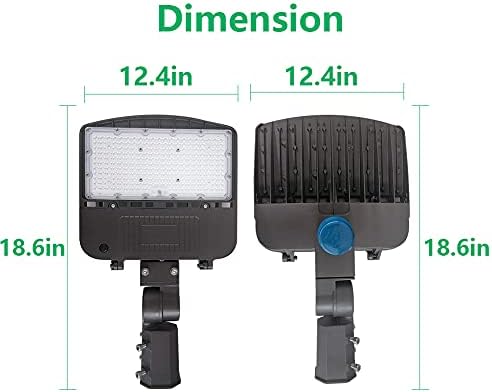 ОСТЕК 150в ЛЕД Паркинг Светла Со Самрак-До-Зори Фотоелемент Комерцијална Површина Осветлување Тела 21000ЛМ-Водоотпорен IP65 5000K LED Светло
