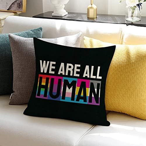 Геј гордост виножито ЛГБТ исто пол геј фрлање перница, сите сме лезбејски пансексуални геј човечки перници куќиште за перница, романтична