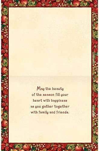 Ланг Среќен Божиќ добредојде Божиќни картички од Сузан Вингет, 18 карти со 19 коверти и убави празнични уметнички дела, совршени
