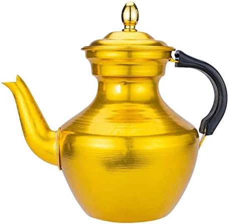 Ретро гулаб чајник, тибетски стил алуминиум чај котел од млеко чај сад чај чајник за кујна, злато злато