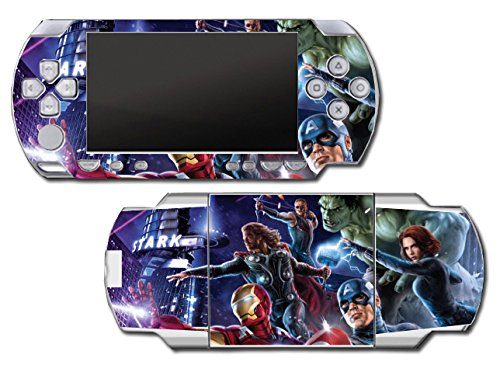 Avengers Captain America Thor Hulk Iron Man Видео игра Винил Деклар налепница на кожата на Sony PSP PlayStation Protable Original Fast