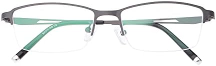 Хелес половина безброј машка метална легура за читање поликарбонат поликарбонат единечен вид UV400 облога правоаголник очила