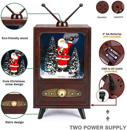 XBWEI Mini TV MusicBox Божиќна музичка кутија колекционерска популарност популарност