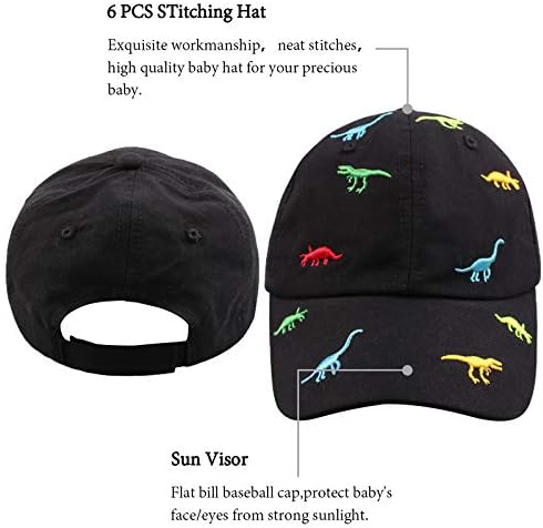 Јанганса диносаурус момчиња девојчиња капачиња за везење бебе бејзбол капа памук за новороденчиња деца капаче пролетно лето есен 2-6y