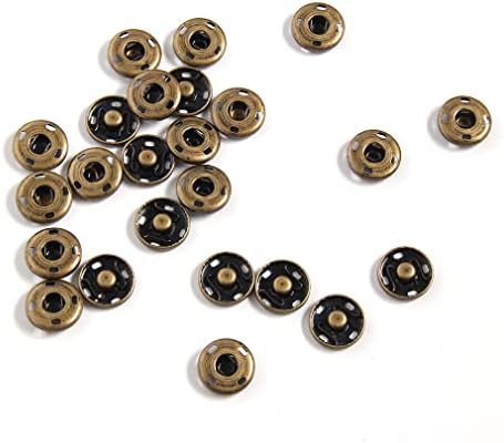 12 парчиња прицврстувач за прицврстување метал притиснато копче за плетење капи со рака направени додатоци 17мм