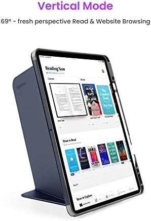 Tomtoc Вертикална Ipad Pro Три-Режим Случај за 11-инчен iPad Pro 4-ти/3-ти Генерал, Заштитна Кутија Со Ipad Држач За Моливи, Магнетни