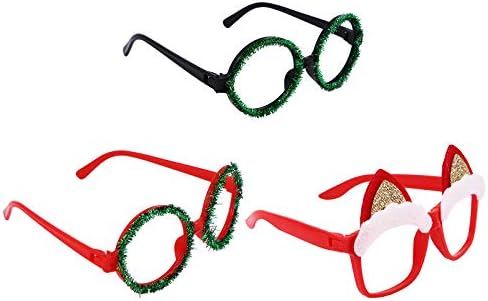 SOIMISS 3PCS Божиќна костум- очила за очила за очила за забави за фотографии