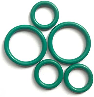 5pcs зелена дебелина на FKM CS 2,65 mm гумен прстен o прстени заптивки ID 5.3/6/7,1/7.5-48,7 mm o прстен заптивка за заптивка на