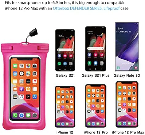 IFCASE Универзален Водоотпорен Случај, Tpu Телефон Сува Торбичка Торба за iPhone 14 Pro max, 13 12 11 XR SE, Google Pixel 7 Pro 6a 6, LG Stylo