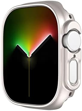 Founcy Case за Apple Watch Ultra 49mm тврд компјутер заштитен покритие шуплива рамка браник iwatch серија Ultra 49mm заштитен случај