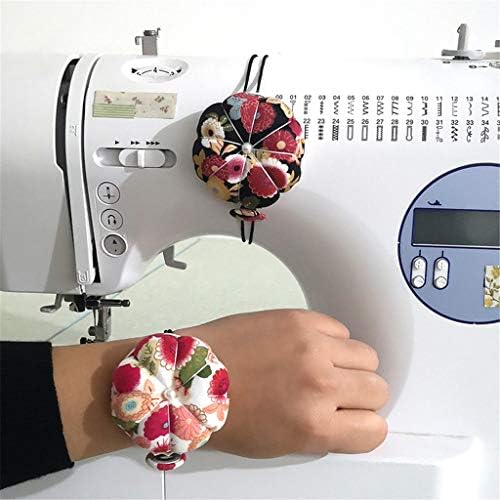 Jafirous 3pcs DIY шиење пинхушион тиква форма памучна ткаенина копче за зглобот на зглобот за вкрстено бод за шиење, додатоци за перниче