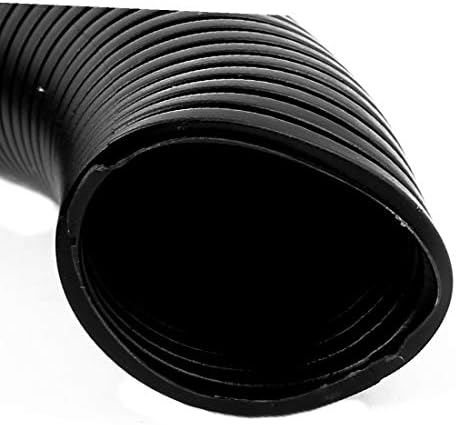 Нов LON0167 Црна 42мм x 35мм спроводната кабелска цевка за заштитник на жицата за цевки од 1,45м долга (Шварцс 42 мм x 35 мм-булрохер Wellrohr-drahtschutzrohr