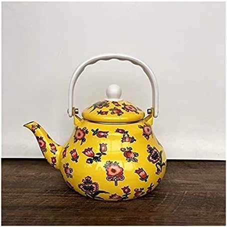 Havefun kettle чајник чај чај садови садови кафе садови национални стил серија мали цветни жолти бели црвени садови чаша чајник