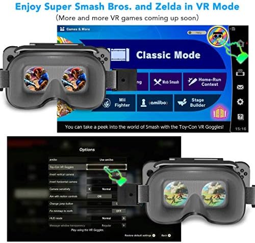 VR слушалки компатибилни со Nintendo Switch & Nintendo Switch OLED модел, OIVO 3D VR очила, Switch VR Labo Googgles Headset за Nintendo Switch