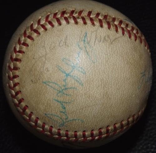 Кејси Стенгел Лефи Гроув Црвена руфинг Зек пченица Ванер потпиша бејзбол ЈСА ЛОА! - Автограмирани бејзбол