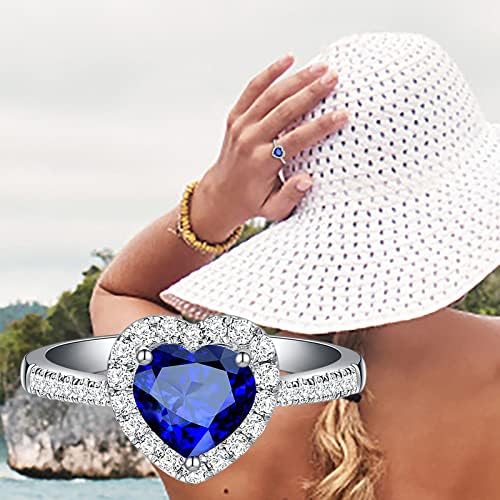 2023 година Нов ангажман круг Циркони жени свадбени прстени накит за накит за жени полни дијамантски дами прстени прстени за мажи