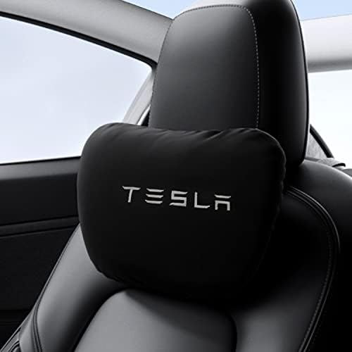 Перница за глава на главата на Касато Тесла, перница за вратот Тесла за моделот Tesla Model 3/y/s/x Cushion за поддршка на вратот,