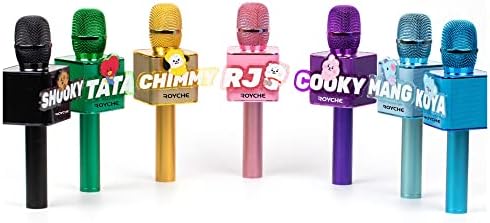 Royche BTS Bluetooth безжичен микрофон и звучник, сите седум карактери на BTS во свои слатки бои