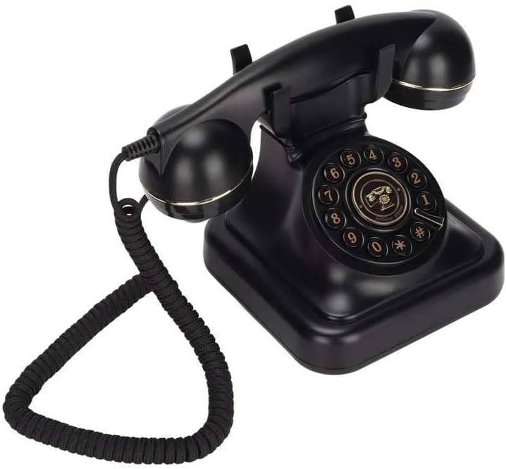 ZSEDP Ретро фиксна Телефонски Европски стар стил жичен телефонски десктоп фиксиран кабел телефон за домашна канцеларија хотелска