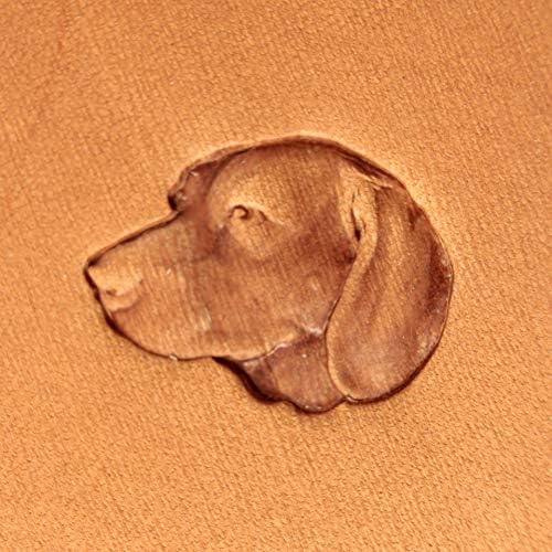 Алатка за печат на кожни кучиња, алатки за занаетчиски кучиња занаетчиски месинг на седло 289