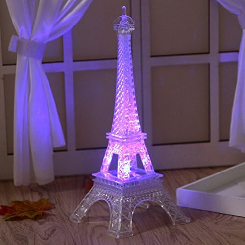 LED Ноќно Светло, LEDMOMO LED Светло Ајфеловата Кула Ноќна Светлина Париз Стил Декорација LED Светилка Модна Биро Спална Соба Акрилна