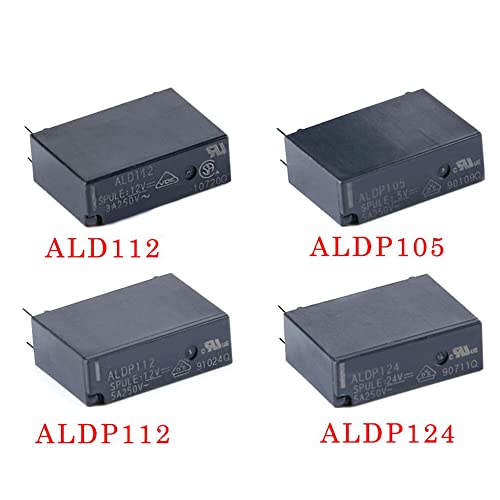 2 парчиња реле 4pin Група на нормално отворена, ALDP124 24V 5A