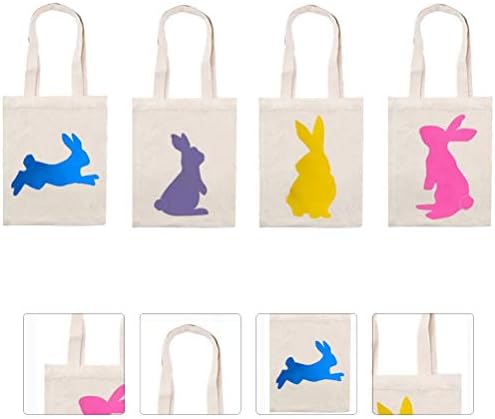 Абаодам 4 парчиња Торби За Бонбони Во Форма На Велигденско Зајаче Торбички За Чување Бонбони За Деца Торба За Подароци