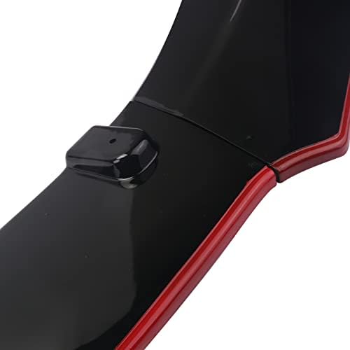 AutoTop 3PCS 10-ти преден браник спојлер за усни усни Долен браник на телото на телото -2020 Honda Civic （Црно црвено）