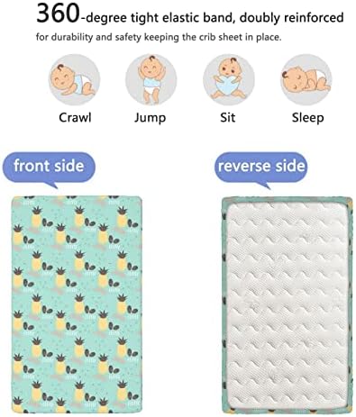Расадник тематски вграден креветче за креветчиња, стандарден сад за креветчето вмешан лист мек и истегнат лесен лист за креветчиња - чаршафи