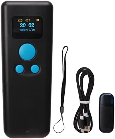 Безжичен USB читач на баркод, скенер за баркодови 3 во 1, 2,4g за продавница