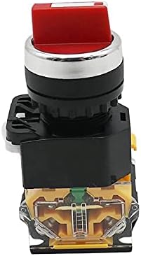 Lyvi 22mm селектор на копчето Ротари прекинувач за заклучување на моментот 2NO 1NO1NC 2 3 Позиција DPST 10A 400V прекинувач за напојување Вклучено/Исклучено