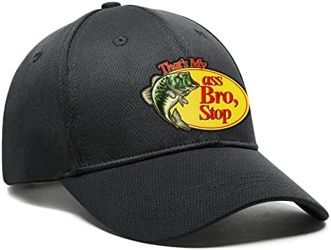 Црн бас камионџија капа за мажи, идеални капи за подароци за надворешно и риболов