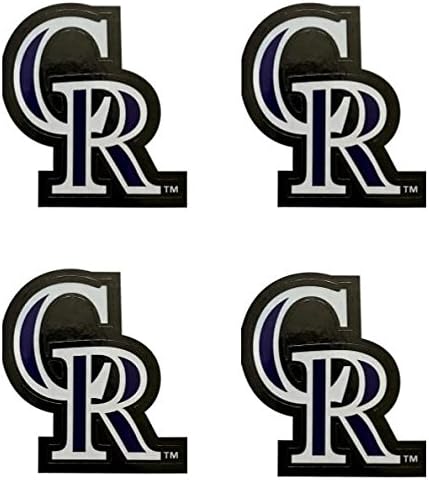 Налепници за лого на тимот на МЛБ 4 Колорадо Рокис поставија индивидуални официјални лига Бејзбол кацигам амблеми Денвер на карпите