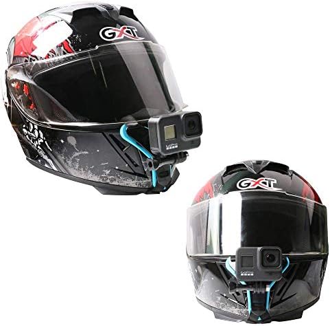 Моторцикл шлем за калем, капки за монтирање на не-лизгање и шокпроизвод за дизајн на GoPro 11/10/9/8/7/6/5 црна, сесија 5/4