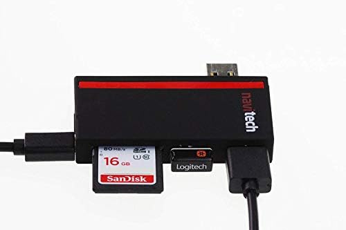 Navitech 2 во 1 лаптоп/таблет USB 3.0/2.0 Hub адаптер/Micro USB влез со SD/Micro SD -читач на картички компатибилен со ASUS Proart StudioBook