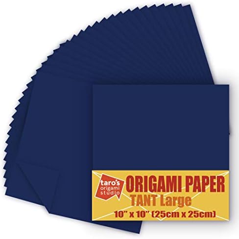 [Студиото Оригами на Таро] Тант големи 10 инчи двострани единечни бои 20 листови за оригами уметник од почетник до експерт