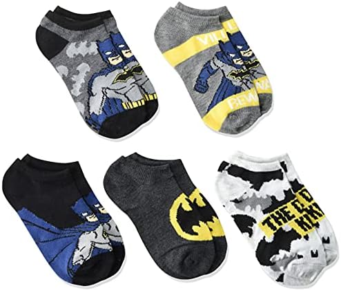 Бетмен момчиња 5 Пакет Без Шоу Чорапи