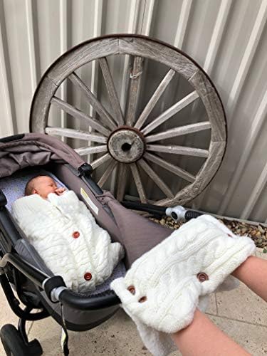 Новороденче за бебиња Swaddle Plus Plus Handwarmer мека топла плишана руно дрва копче кожурец бебе шетач ќебе за спиење за спиење