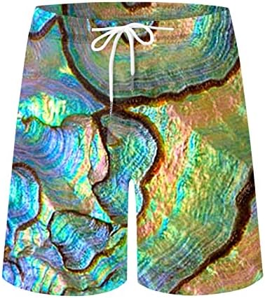 Beuu mens Хавајски плажа шорцеви Тропски дрво печати алоха графички пливање стебла Брзо суво влечење на табла шорцеви од табла 5 6 7 инчи лагер
