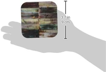 3дроза Фотографија На Тиркизна И Кафеава Потресена Дрво - Керамички Плочки Подлоги, Сет од 4