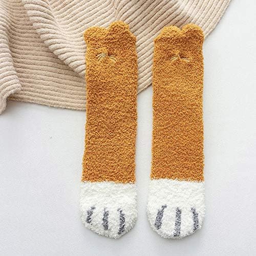Vesniba топло 1 -пајар задебелување женски зимски корали есенски чорапи животни кадифени чорапи жени атлетски високи чорапи