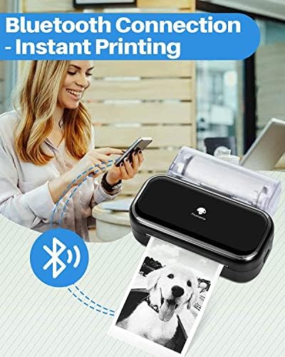 Phomemo M03 белешки печатач- преносен печатач за печатач печатач Bluetooth безжичен преносен мобилен печатач Термички печатач