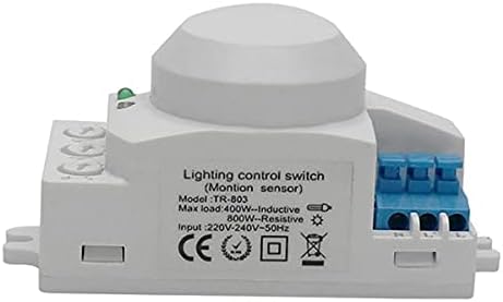 WSFS 5.8GHz HF систем LED микробранова печка 360 степени сензор за движење на светло за движење на телото, бело -