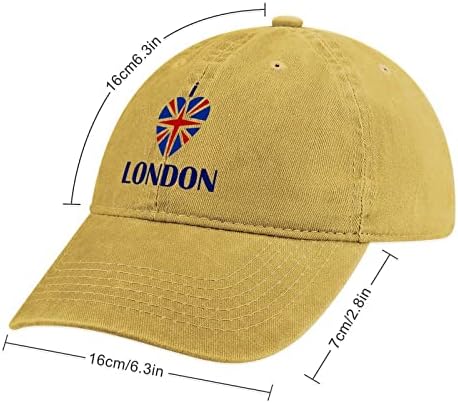 Го сакам лондонскиот смешен камионџија тато капа измиен бејзбол тексас капа за мажи жени
